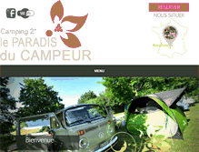 Tablet Screenshot of leparadisducampeur.com
